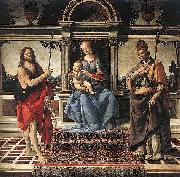 Andrea del Verrocchio, Madonna with Sts John the Baptist and Donatus Cathedral of Pistoia